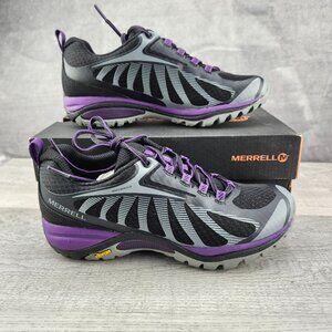 Merrell Women Size 6.5 (EU 37) Siren Edge 3 Hiking Waterproof - Black/Acai Shoes
